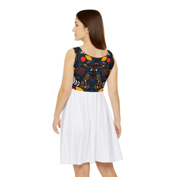 Vibrant Women's Skater Dress with Floral Print - Perfect for Summer Celebrations