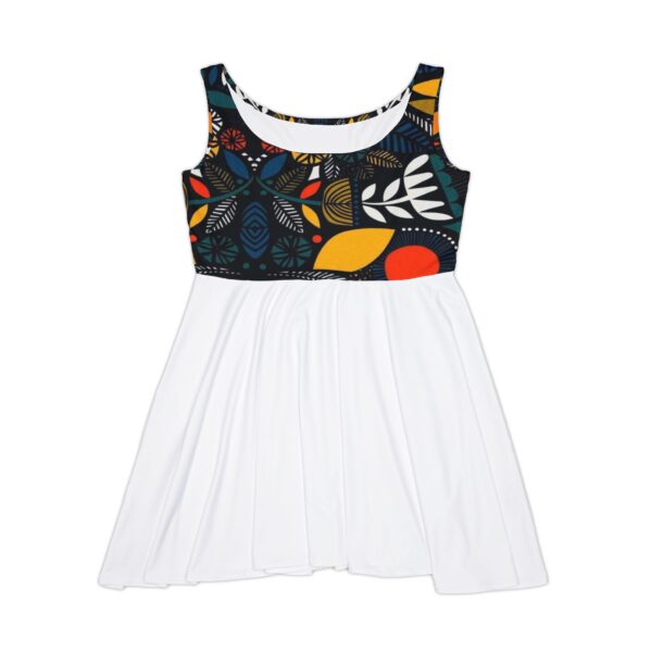 Vibrant Women's Skater Dress with Floral Print - Perfect for Summer Celebrations - Image 2