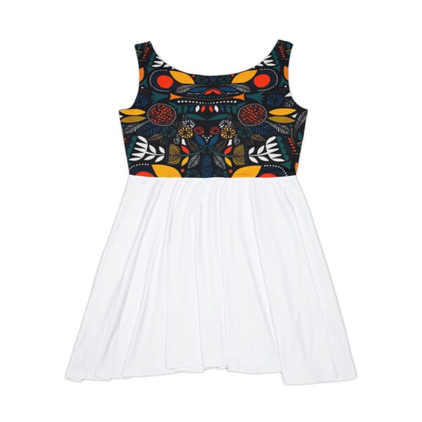 Vibrant Women's Skater Dress with Floral Print - Perfect for Summer Celebrations - Image 3